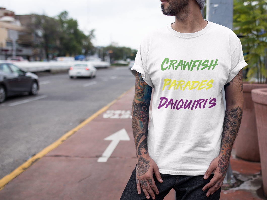 Mardi Gras theme Crawfish unisex Tee