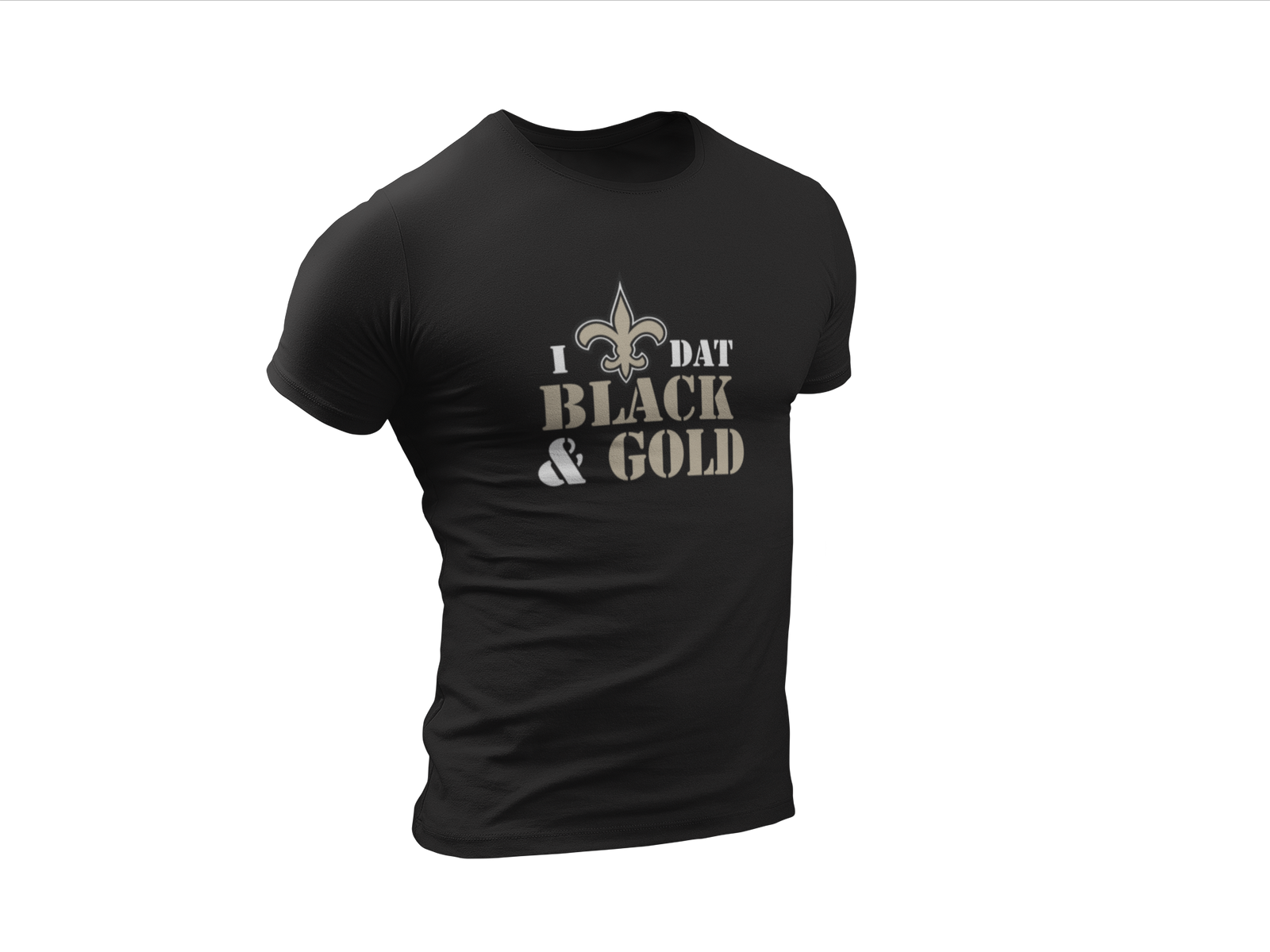 Load image into Gallery viewer, Love Dat Black &amp; Gold Tee
